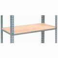 Global Equipment Additional Shelf Level Boltless Wood Deck 48"W x 12"D - Gray 717111